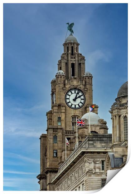 Liver Building in Liverpool  Print by Roger Green