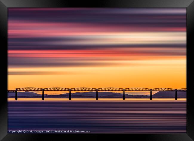 Tay Bridge Dundee Framed Print by Craig Doogan