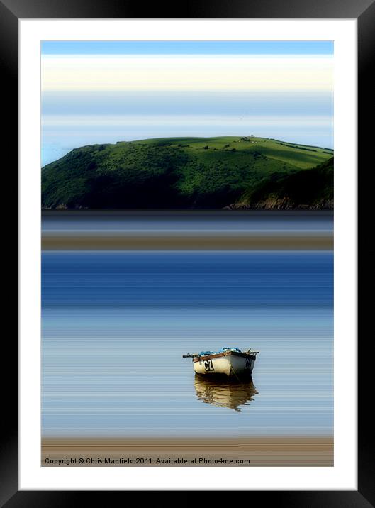 Reflections Framed Mounted Print by Chris Manfield