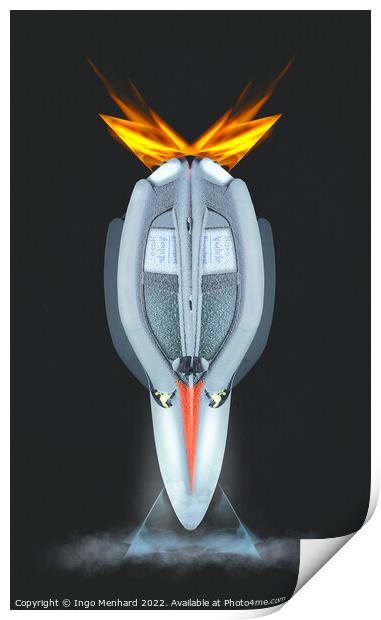 The rocket II - Photography meets modelling Print by Ingo Menhard