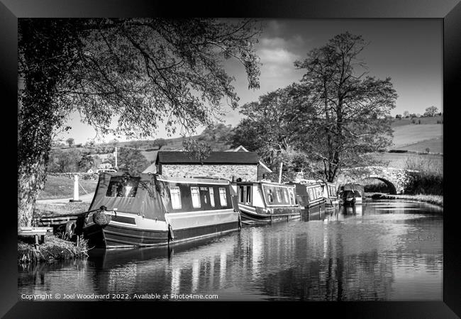 Narrowboats on Brecon Canal Framed Print by Joel Woodward
