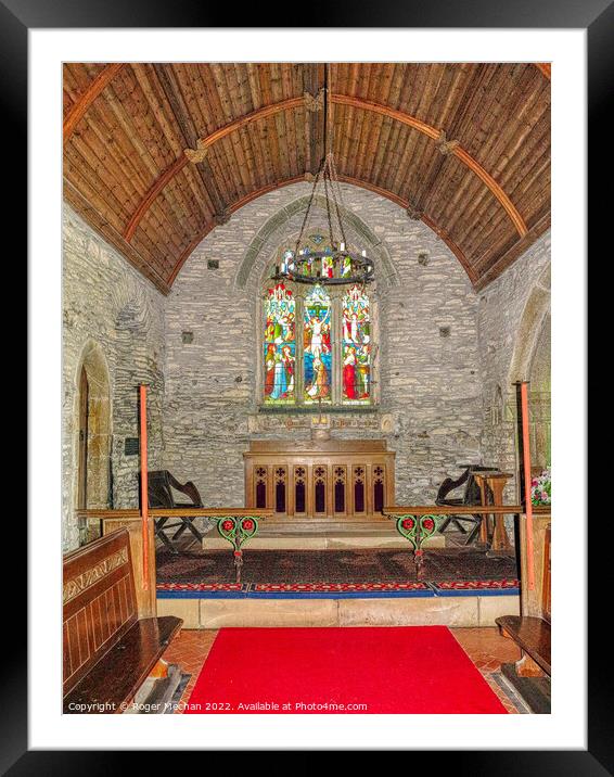 Serene Beauty of a Rustic Chapel Framed Mounted Print by Roger Mechan
