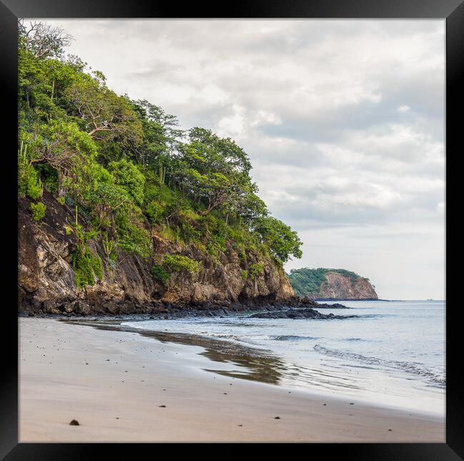Rugged coastline of Costa Rica Framed Print by Jason Wells