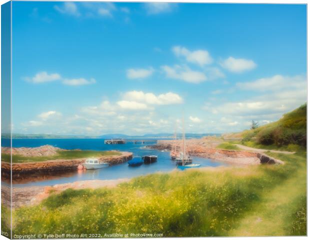 Lazy Summer Day At Portencross Canvas Print by Tylie Duff Photo Art