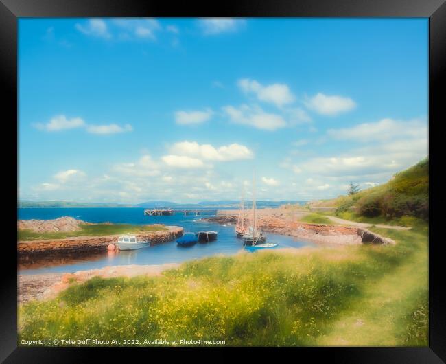Lazy Summer Day At Portencross Framed Print by Tylie Duff Photo Art