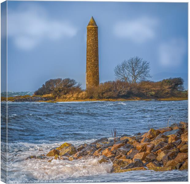 The Pencil At Largs On the Clyde Canvas Print by Tylie Duff Photo Art