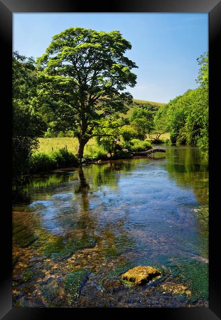 River Wye near Monsal Dale  Framed Print by Darren Galpin