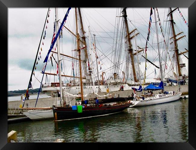Masts and rigging Framed Print by Stephanie Moore