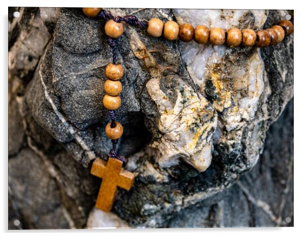 Rosary and Rock Acrylic by Gerry Walden LRPS