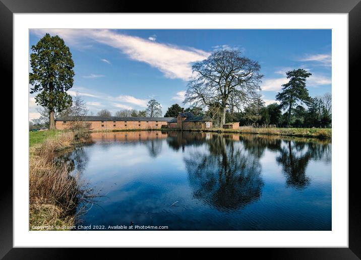 Lake in the English countryside Framed Mounted Print by Travel and Pixels 