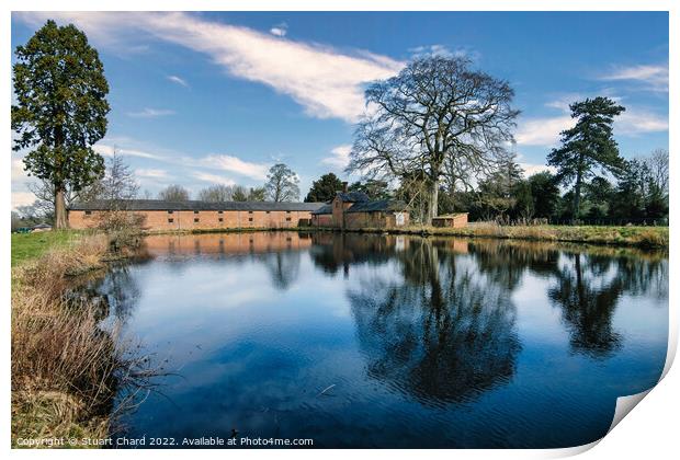 Lake in the English countryside Print by Travel and Pixels 