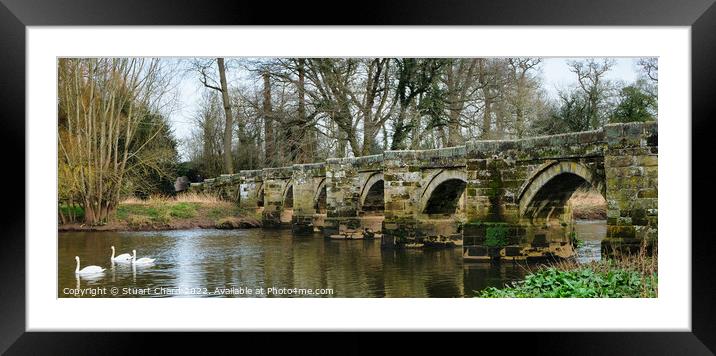 Essex bridge over the River in Staffordshire Framed Mounted Print by Travel and Pixels 