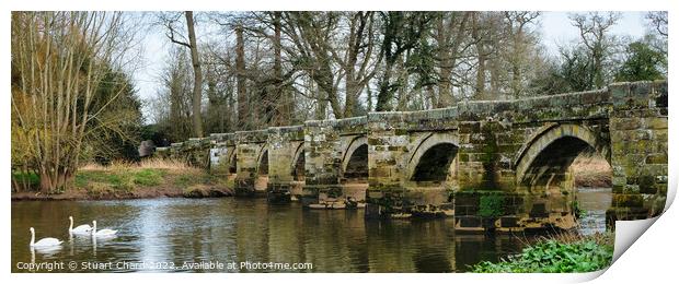 Essex bridge over the River in Staffordshire Print by Travel and Pixels 