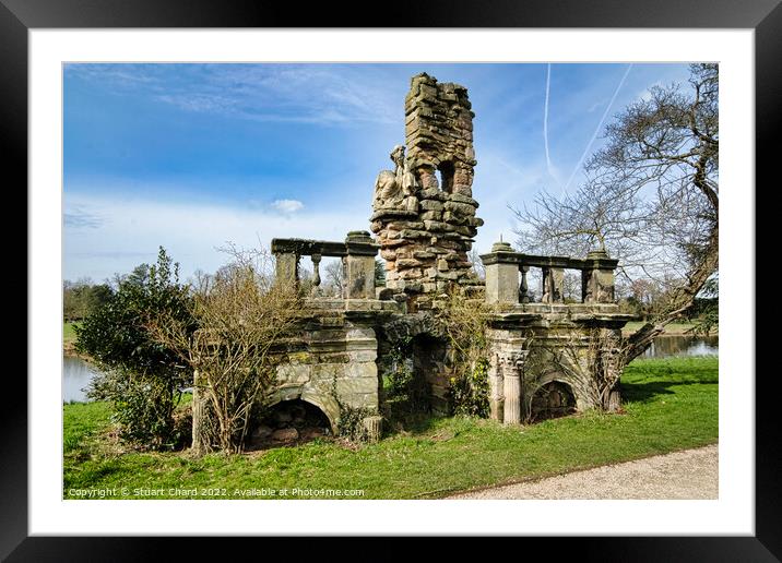 The Ruin at Shugborough estate Framed Mounted Print by Stuart Chard