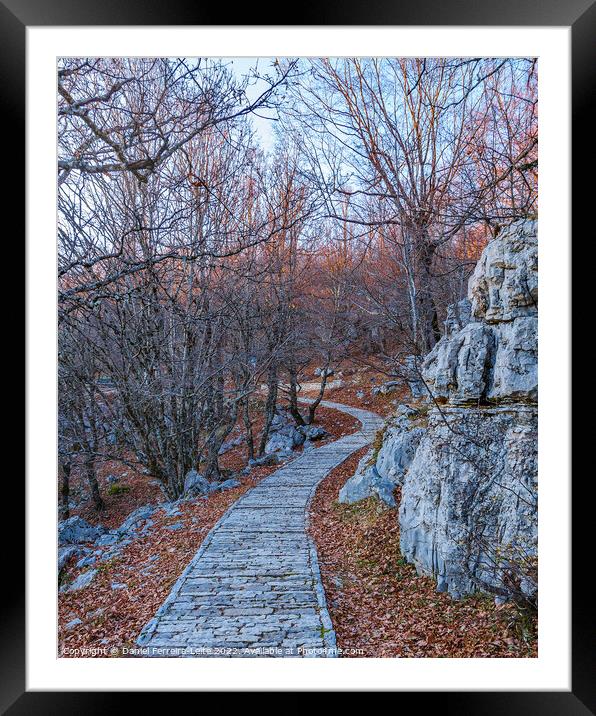 Vikos Aoos National Park, Greece Framed Mounted Print by Daniel Ferreira-Leite