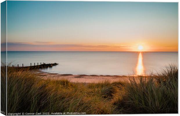 North Norfolk Sunset  Canvas Print by Connor Cast