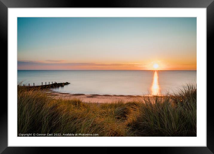 North Norfolk Sunset  Framed Mounted Print by Connor Cast