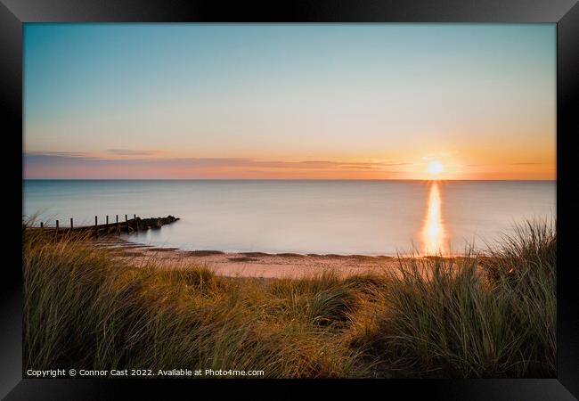 North Norfolk Sunset  Framed Print by Connor Cast
