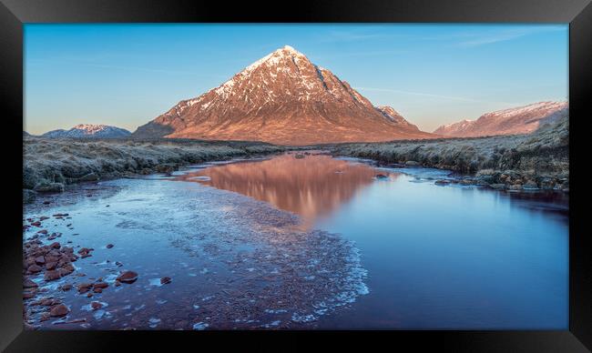 Sunrise on the Buachaille Framed Print by Anthony McGeever