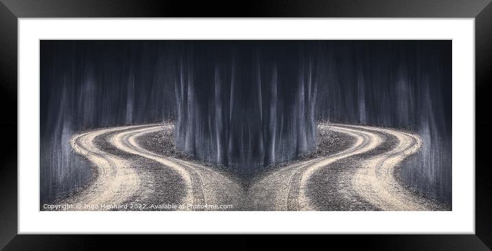 Ghost roads Framed Mounted Print by Ingo Menhard