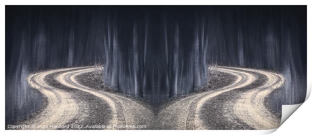Ghost roads Print by Ingo Menhard