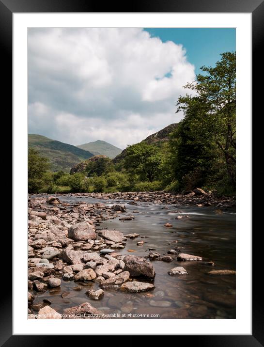 Snowdonia River  Framed Mounted Print by Connor Cast