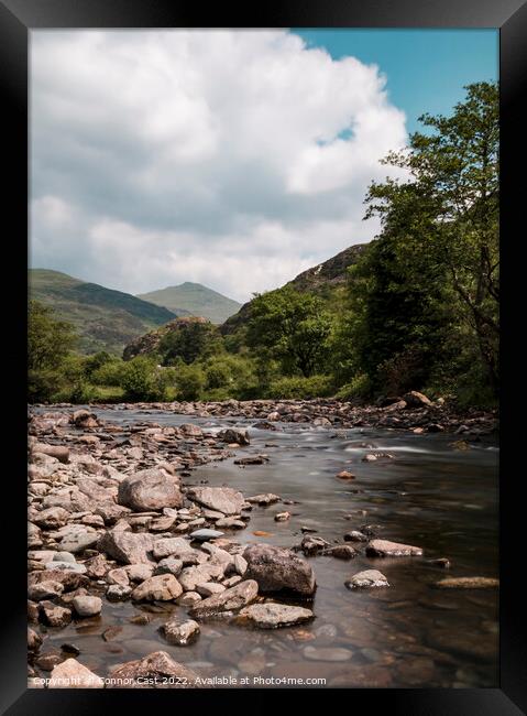 Snowdonia River  Framed Print by Connor Cast