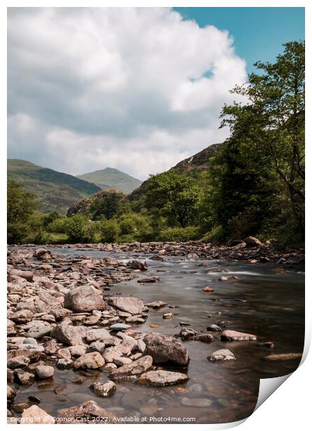 Snowdonia River  Print by Connor Cast