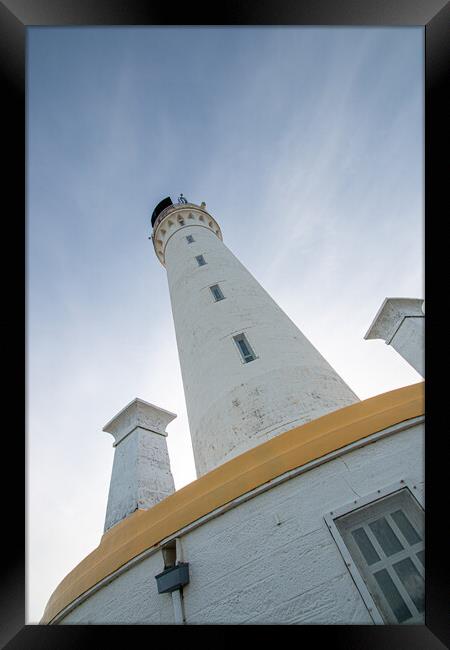 Covesea Skerries Lighthouse Framed Print by J Biggadike