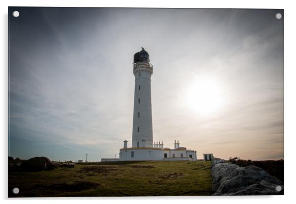 Covesea Skerries Lighthouse Acrylic by J Biggadike