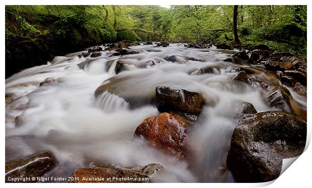 The Rapids, Pontneddfechan Print by Creative Photography Wales