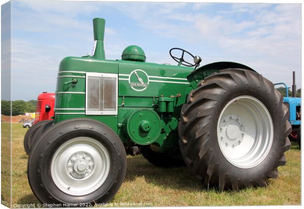 Vintage Field-Marshall Tractor Canvas Print by Stephen Hamer