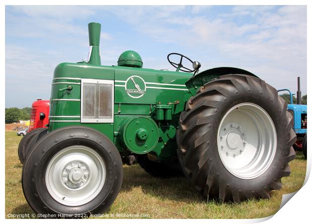 Vintage Field-Marshall Tractor Print by Stephen Hamer