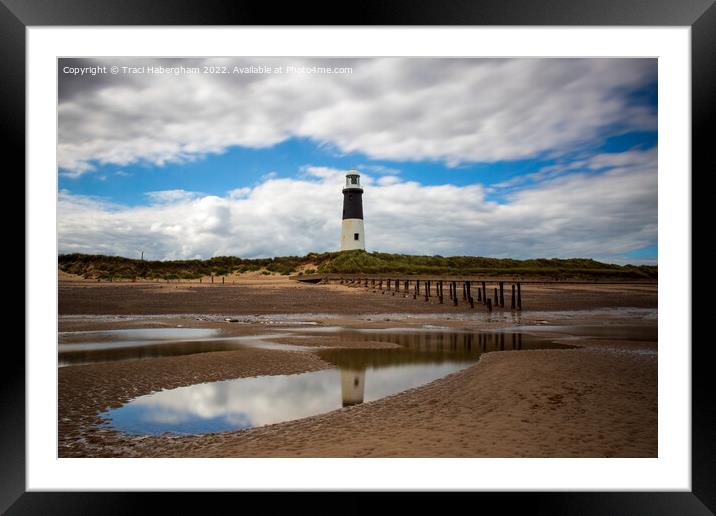 Spurn Point Lighthouse Framed Mounted Print by Traci Habergham