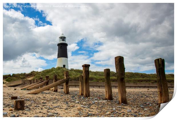 Spurn Point Lighthouse Print by Traci Habergham