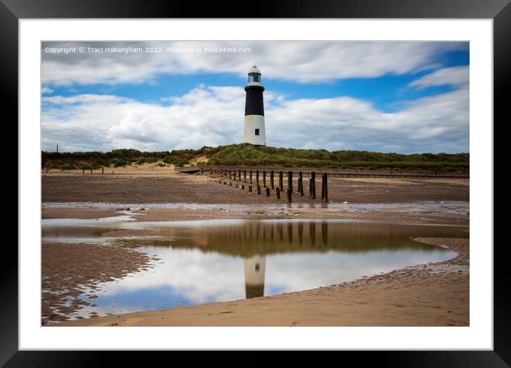 Spurn Point Lighthouse Framed Mounted Print by Traci Habergham
