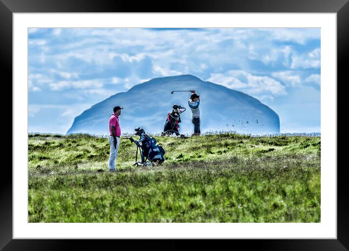 Golfers Paradise  Framed Mounted Print by Valerie Paterson