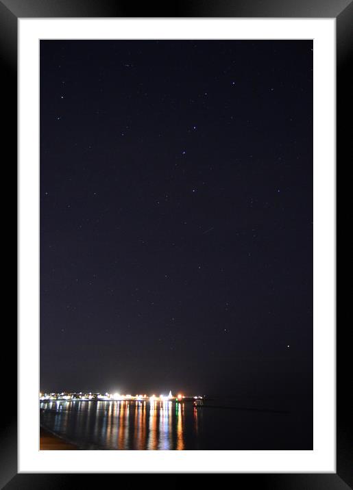 Starscape at Newbiggin-by-the-Sea Framed Mounted Print by Richard Dixon