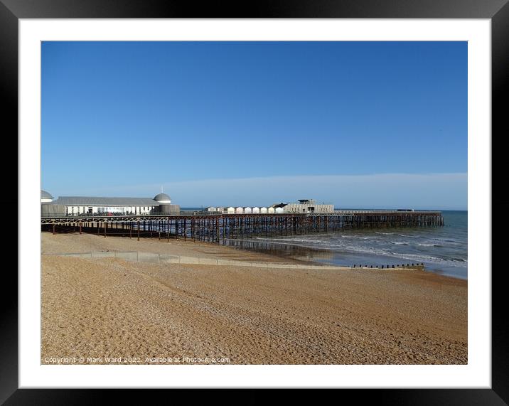 The Pier in Hastings. Framed Mounted Print by Mark Ward