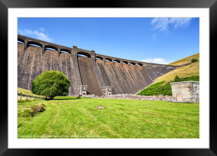 The Claerwen Dam, Elan Valley, Powys, Wales Framed Mounted Print by Gordon Maclaren