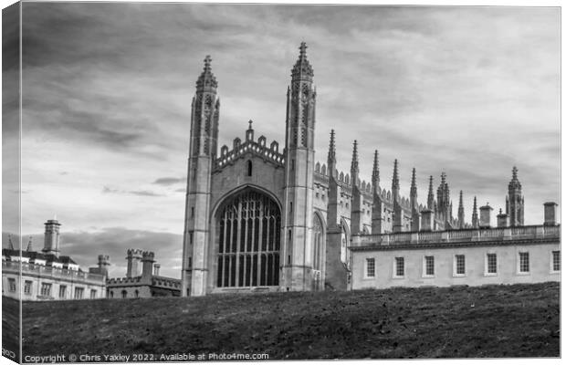King’s College in the city of Cambridge Canvas Print by Chris Yaxley