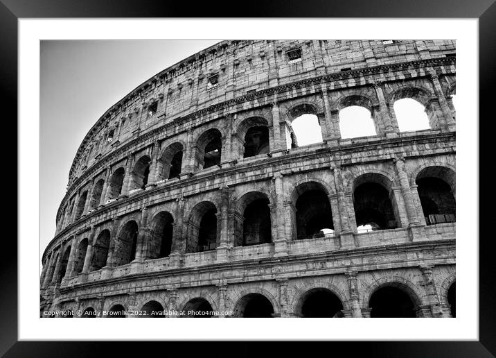 Colosseum Rome Framed Mounted Print by Andy Brownlie
