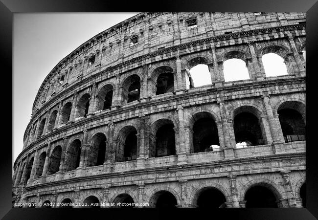 Colosseum Rome Framed Print by Andy Brownlie