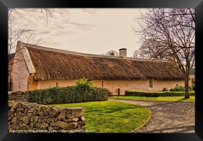 Robert Burns Cottage Framed Print by Andy Brownlie