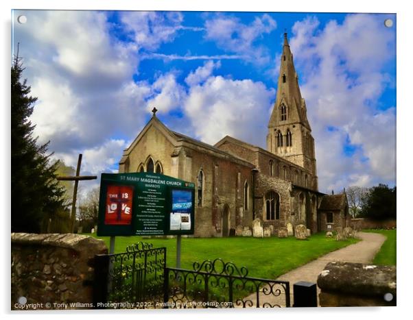 St Magdalene church Acrylic by Tony Williams. Photography email tony-williams53@sky.com