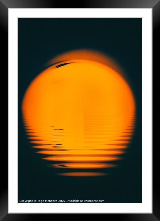 Flowing sun Framed Mounted Print by Ingo Menhard