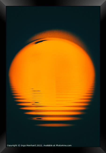 Flowing sun Framed Print by Ingo Menhard