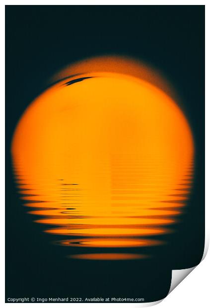 Flowing sun Print by Ingo Menhard