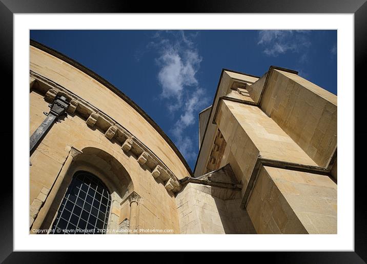 Temple Church London Framed Mounted Print by Kevin Plunkett