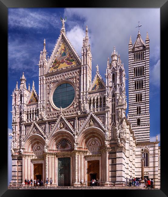 Masterpieces of Siena Cathedral, Italy  Framed Print by Maggie Bajada